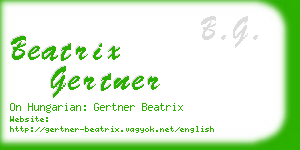 beatrix gertner business card
